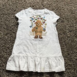 Polo Bear Ralph Lauren Size 18 Months White Dress